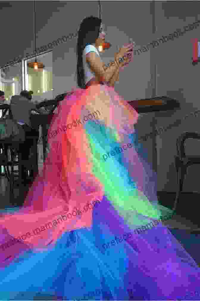 A Colorful Rainbow Dress With A Flowing Skirt Loom Magic : 25 Awesome Never Before Seen Designs For An Amazing Rainbow Of Projects