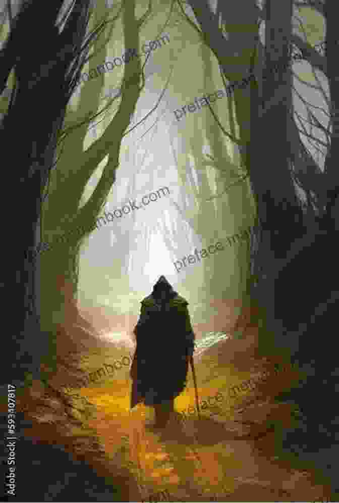 A Haunting Illustration From The Lives Of Shadows, Depicting A Solitary Figure Amidst Ethereal Shadows. The Lives Of Shadows: An Illustrated Novel