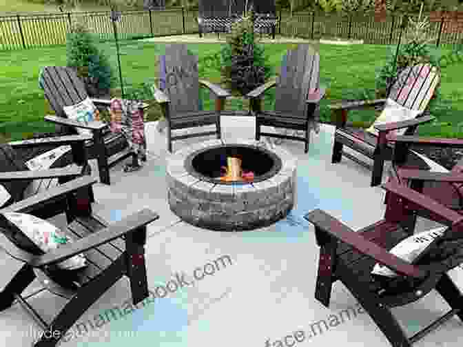 A Large Fire Pit Surrounded By Comfortable Chairs. Ultimate Guide: Decks 5th Edition: 30 Projects To Plan Design And Build