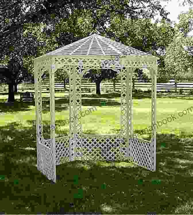 A White Gazebo With A Peaked Roof And A Latticework Design. Ultimate Guide: Decks 5th Edition: 30 Projects To Plan Design And Build