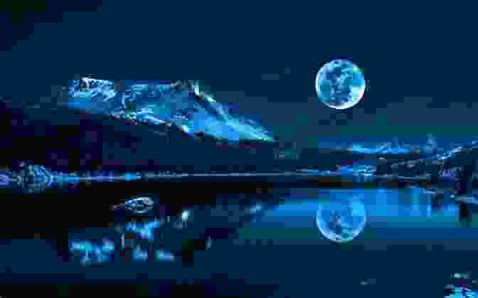 A Young Girl Stands On A Frozen Lake, Looking Up At The Moon. The Moon Is Full And Bright, And Its Light Casts A Silvery Glow Over The Landscape. The Girl's Hair Is Blowing In The Wind, And Her Eyes Are Closed As She Takes In The Beauty Of The Moment. The Girl And The Moon (The Of The Ice 3)