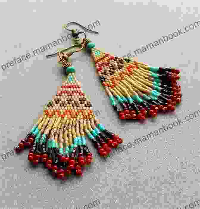 An Array Of Intricate And Colorful Brick Stitch Earrings In Various Shapes And Designs Brick Stitch Earrings Seed Bead Patterns 24 Projects Gift For The Needlewomen: Beadweaving Brick Stitch Technique Earrings Collection Beading Patterns (Brick Stitch Earrings Patterns 5)