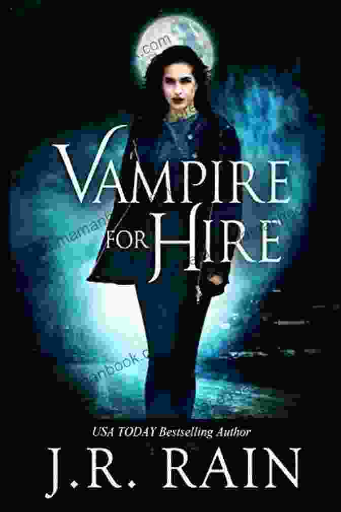 Blood Moon Rising: A Vampire For Hire Supernatural Mystery Novel Cover, Featuring A Vampire With Blood Red Eyes And A Menacing Expression Samantha Moon: 1 8: First Eight In The Vampire For Hire Of Supernatural Mysteries (Vampire For Hire Boxed Sets 1)