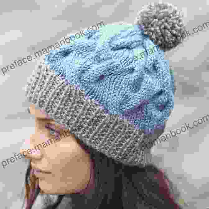 Crochet Hat With A Cable Knit Pattern Easy Hat Scarf And Neck Warmer Crochet Patterns In 4 Sizes: Baby To Teen/Adult