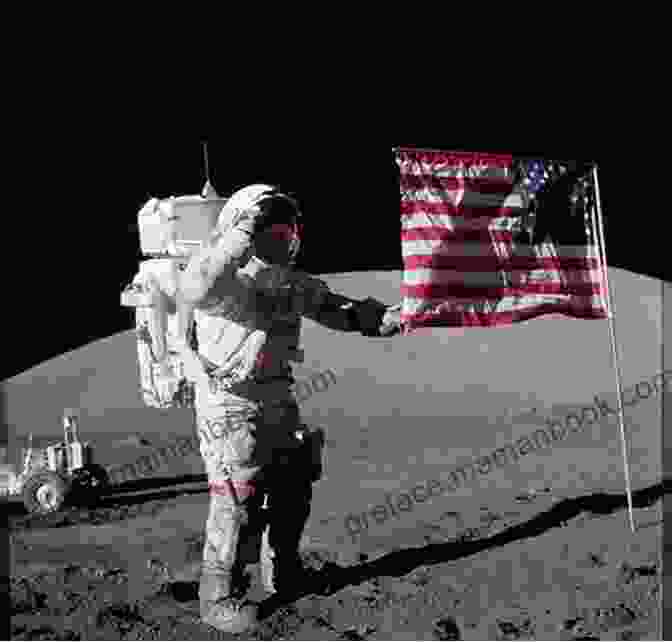 Eugene Cernan, The Last Man To Walk On The Moon, Salutes The American Flag On The Lunar Surface During The Apollo 17 Mission In 1972. The Last Man On The Moon: Astronaut Eugene Cernan And America S Race In Space