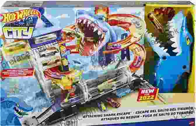 Shark Attack Hot Wheels Ace Landers Toy Car Racing Through Water Shark Attack (Hot Wheels) Ace Landers